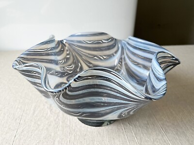 #ad Murano Glass Vase Archimede Seguso 1950s Venini Barovier Flavio Poli fruit bowl $250.00