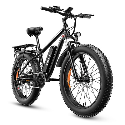 #ad AMYET 1000W 26quot; Fat Tire All Terrain Electric Bicycle Adult 28MPH Ebike 7 Speed $649.99