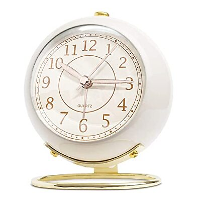 #ad Small Table Clocks Classic Silent Non Ticking Tabletop Kids Room Analog Alarm... $15.79
