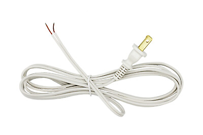 #ad #ad White Lamp Cord 12 Foot Long Replacement Repair Part 18 2 SPT 1 Wire $8.99
