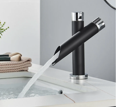 #ad Modern Bathroom sink faucet Matte Black Chrome Deck Mounted FAST FREE SHIP🔥 $34.00