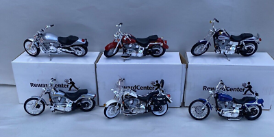#ad 6 X Harley Davidson Motorcycle Set 1 18 Diecast By Maisto Made in 2004 $69.98