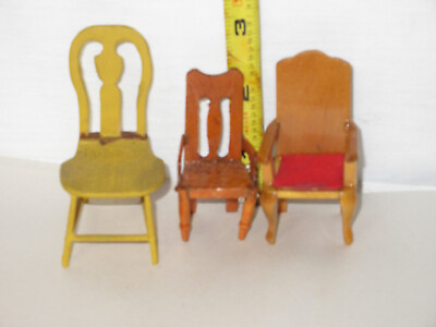 #ad Dollhouse Miniature chair set. $15.00