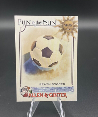 #ad 2023 Topps Allen amp; Ginter Fun In The Sun # FITS 8 Beach Soccer Card $1.40