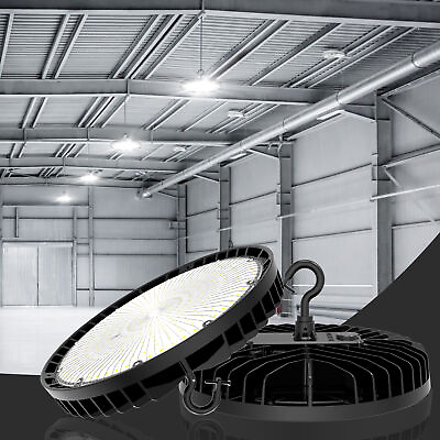 #ad 1 10 15 20 Pack LED UFO High Bay Light Fixture Dimmable Warehouse Barn Shop Lamp $148.00