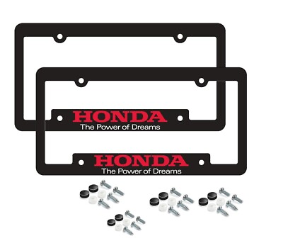 #ad Genuine Honda Power of Dreams License Plate Frame Pair $23.95
