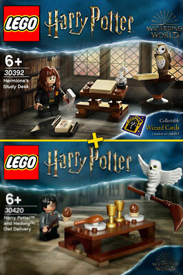 #ad LEGO Harry Potter #30392 #30420 Hermione Study Desk Owl Delivery 100% NEW EUR 29.00
