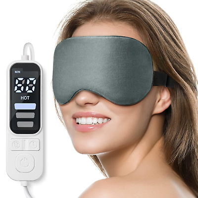 #ad Heated Eye Mask Warm Eye Compress Mask for Dry Eyes USB Electric Eye Heating $41.58