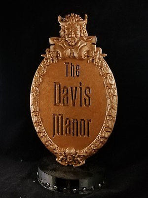 #ad Personalized Haunted Mansion Inspired Prop Sign Plaque Replica Bronze Shade $49.99