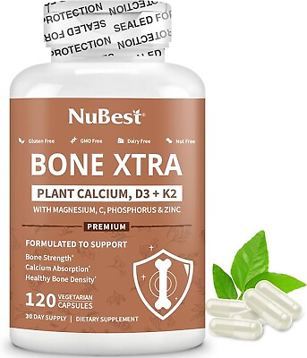 #ad Bone Xtra Supplement Bone Strength Formula For Teens amp; Adults 120 Vegan Caps $29.99