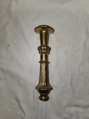 #ad Vintage 9quot; Brass Ornate Flower Scallop Floor Lamp Pole Insert Replacement Part $29.99