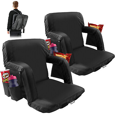 #ad NAIZEA Double Heated Unheated Stadium Seats for Bleachers amp;Back Support Cushion $79.99