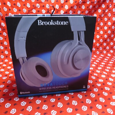 #ad Brookstone Nova Touch Wireless Headphones Bluetooth 10 Hrs Talk only headphones $36.00