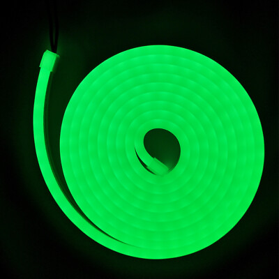#ad 16ft 12V Flex LED Rope Light Strip Soft Neon Silicone Tube Sign Boat Tent Decor $36.27