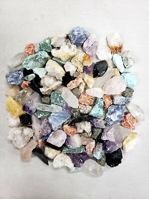 #ad Raw Crystal Small Chips Assorted Crystals Bulk Rough Rocks Collection $9.50