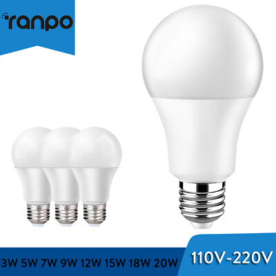 #ad 110V 220V E27 E26 LED Globe Bulb Lamp Light 3W 9W 15W 18W 20W Cool Warm White $4.01