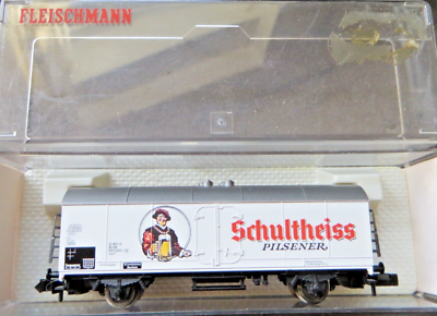 #ad Fleischmann N 8340 Refrigerator Wagon quot; Schultheiss Pilsener quot; DB Spotless Boxed $15.79