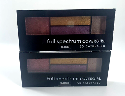 #ad COVERGIRL Full Spectrum So Saturated Quad Palette Eye Shadow FS205 Wild Lot 2 $8.95
