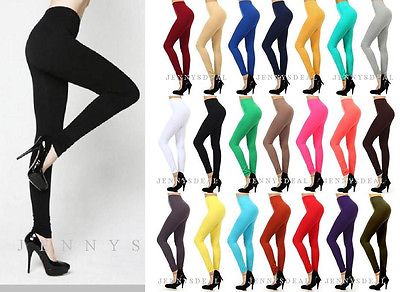 #ad Seamless Spandex Stretch Footless Long Solid Basic Full Length 32quot; Leggings $9.07