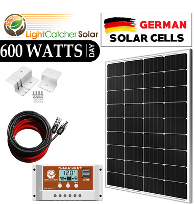 #ad 600W Watt per day 100W System for off grid battery charging 12 v volt RV $23.65