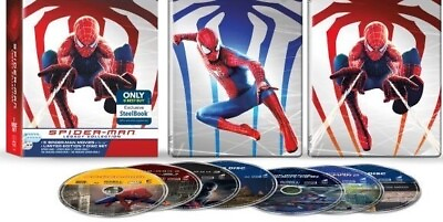 #ad New Steelbook Spiderman Collection: 5 Films Blu ray $19.49