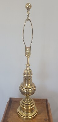 #ad Vintage STIFFEL MCM Brass Table Lamp $89.99