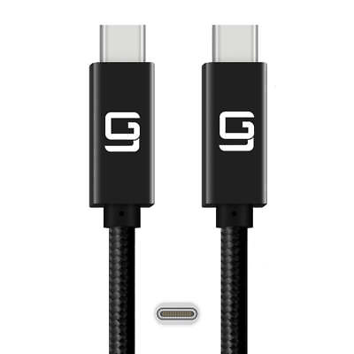 #ad USB C to USB C Cable 40Gbps USB4 Nylon Braided Fast Dual 4K 1.6t 0.5M $19.99