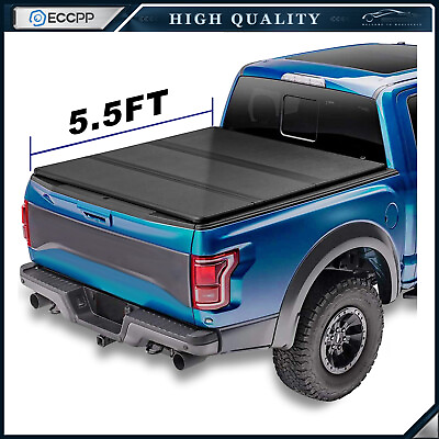 #ad ECCPP Hard 3 Fold Truck Bed Tonneau Cover For 04 20 Ford F150 5.5ft Bed $265.99