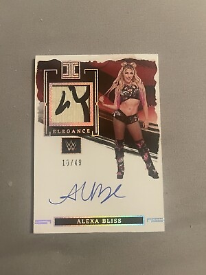 #ad 2023 Impeccable WWE Alexa Bliss Elegance Patch Auto 49 $189.99