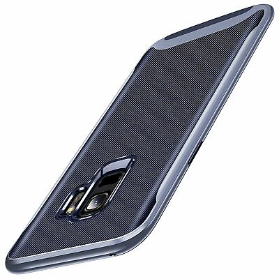 #ad TORRAS 2 in 1 Hybrid Anti Fingerprint Slim Fit Samsung Galaxy S9 Navy Blue $9.45