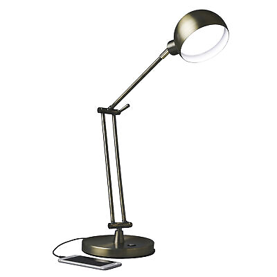 #ad OttLite Refine LED Desk Lamp Antique Brass 1 EA $149.00