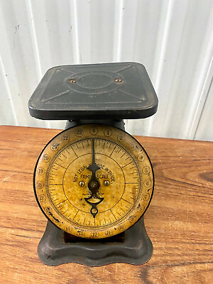 #ad Antique Turn Of The Century Pelouze Manufacturing Family Scale 24lb $71.99