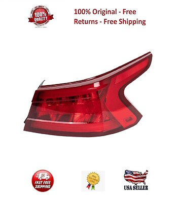 #ad Light Lamp Assembly Tail Passenger Side Outer RH For 16 18 Nissan Maxima New $170.22