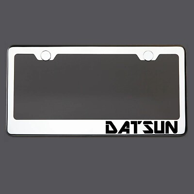 #ad Datsun license plate frame metal $10.00