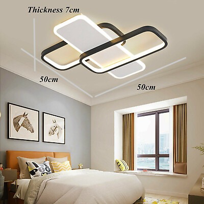 #ad Modern LED Ceiling Light Dimmable Pendant Fixture Lamp Living Room Chandelier $37.05