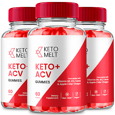 #ad Keto Melt ACV Gummies Official Formula 3 Pack $49.75