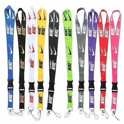 #ad Nike 10 Pieces Set Lanyard Detachable Keychain Badge ID 10 Pack Multicolor $23.99