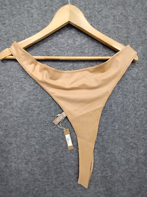 #ad Skims Women Wet Jersey Dipped Thong Color Ochre Size 4X Style PN DTH 0566 NWT $5.99