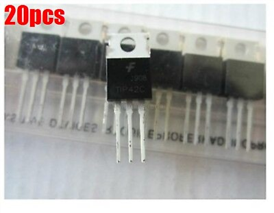 #ad 20Pcs TIP42C TIP42 Pnp Transistor TO 220 100V 6A vs $3.25