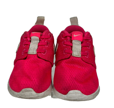 #ad Nike Air Max Motion Toddler Girls Pink White Shoes size 4 C $22.99