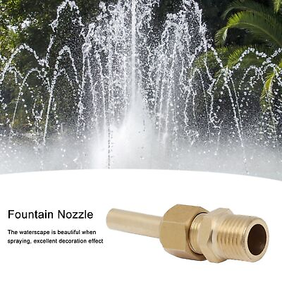 #ad Fountain Nozzle Brass Adjustable Sprinkler Spray Head Garden Parks Pond $8.09