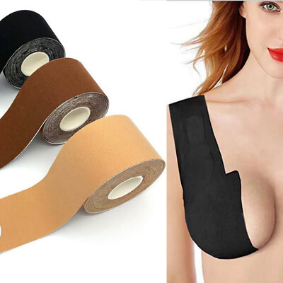 #ad Bra Boob 6cm*5m Invisible Lift Tape Nipple Women Push Up Cover Breast Sticky $13.60