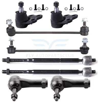 #ad 8x Front Sway Bars Tie Rods Ball Joints For Chevrolet Equinox Saturn Vue K80460 $57.99