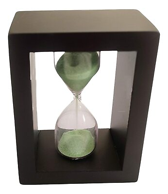 #ad Antique 2Minute Decorative Wooden Hourglass Sand Timer showpiece for Desk Decore $21.99