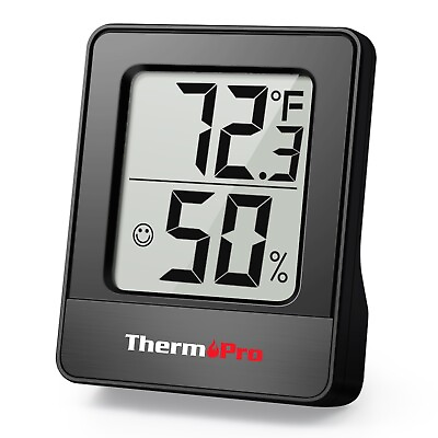 #ad ThermoPro Mini LCD Digital Indoor Hygrometer Room Thermometer Humidity Monitor $9.99