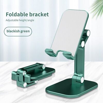#ad For iPhone iPad Tablet Flexible Three Sections Foldable Desk Mobile Phone Holder $18.99