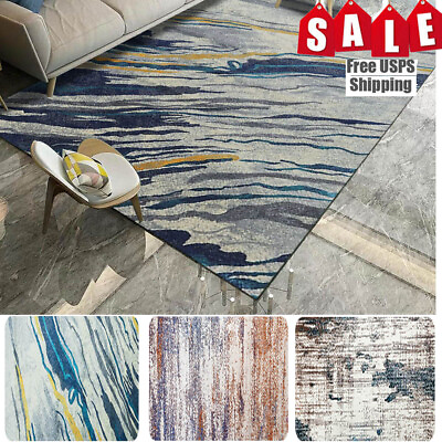 #ad Rug Large Carpet mat rectangular Bedroom Non slip Coffee Table Carpet Mats Hall $10.77