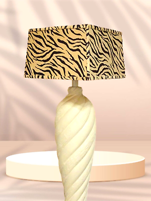 #ad Large Modern Contemporary Plushy Textured Animal Print Square Lamp Shade 17quot;x17quot; $78.50