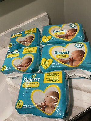#ad 3 Pkg Pampers Swaddlers P1 6lb Baby Diapers Preemie HOSPITAL PROF 3 Pk Reg 114ct $49.99