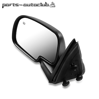 #ad #ad Driver Side View Mirror Power Heated Black Left For 00 02 Chevy GMC LH Yukon XL $33.24